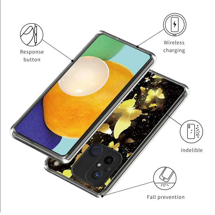 For Xiaomi Redmi 12C 4G Phone Case Soft TPU Cover IMD Pattern Printing
