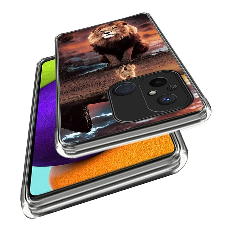 For Xiaomi Redmi 12C 4G Phone Case Soft TPU Cover IMD Pattern Printing