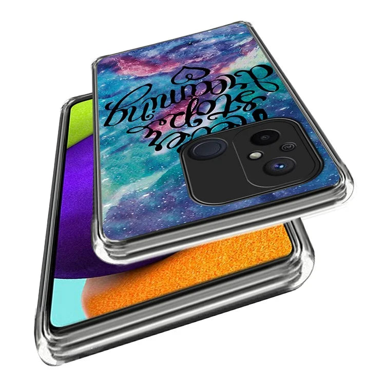 For Xiaomi Redmi 12C 4G Phone Case Soft TPU Cover IMD Pattern Printing