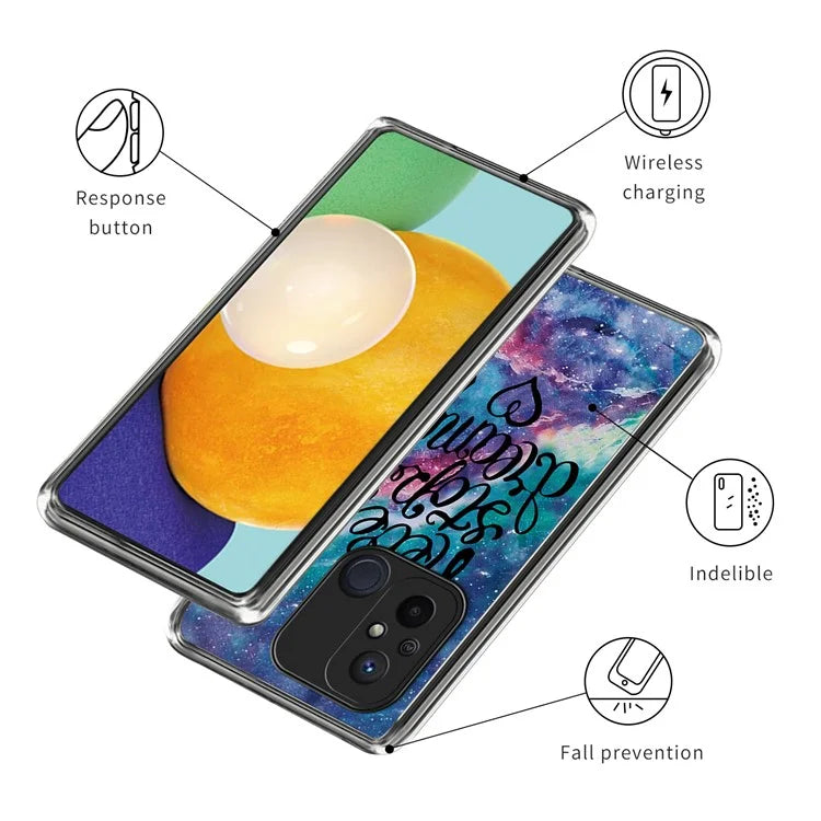 For Xiaomi Redmi 12C 4G Phone Case Soft TPU Cover IMD Pattern Printing