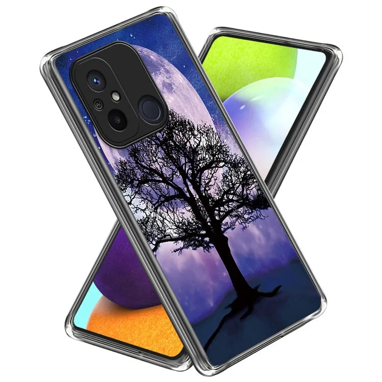For Xiaomi Redmi 12C 4G Phone Case Soft TPU Cover IMD Pattern Printing