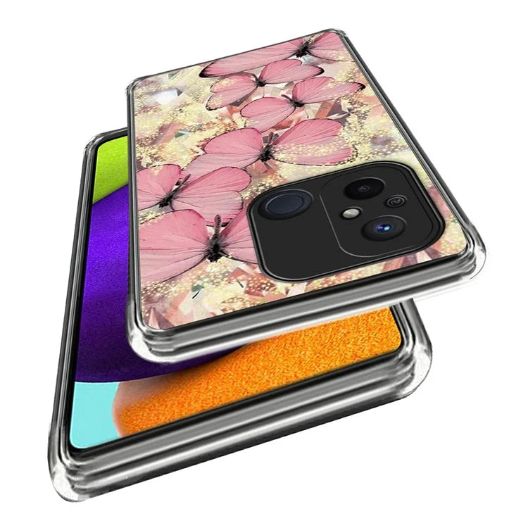 For Xiaomi Redmi 12C 4G Phone Case Soft TPU Cover IMD Pattern Printing