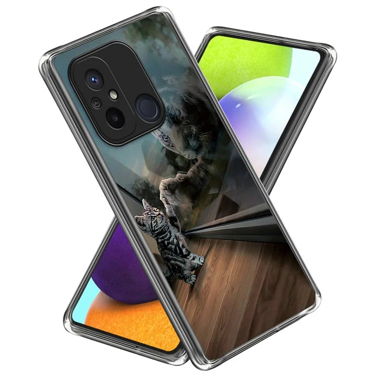 For Xiaomi Redmi 12C 4G Phone Case Soft TPU Cover IMD Pattern Printing