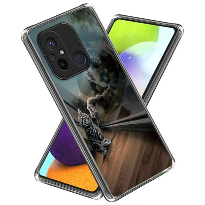 For Xiaomi Redmi 12C 4G Phone Case Soft TPU Cover IMD Pattern Printing