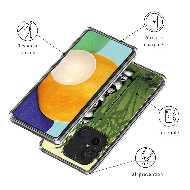 For Xiaomi Redmi 12C 4G Phone Case Soft TPU Cover IMD Pattern Printing
