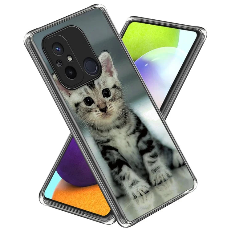 For Xiaomi Redmi 12C 4G Phone Case Soft TPU Cover IMD Pattern Printing
