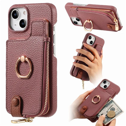 Y3 for iPhone 14 Case with Card Holder RFID Blocking Protective Phone Cover