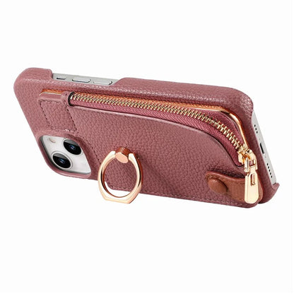Y3 for iPhone 14 Case with Card Holder RFID Blocking Protective Phone Cover