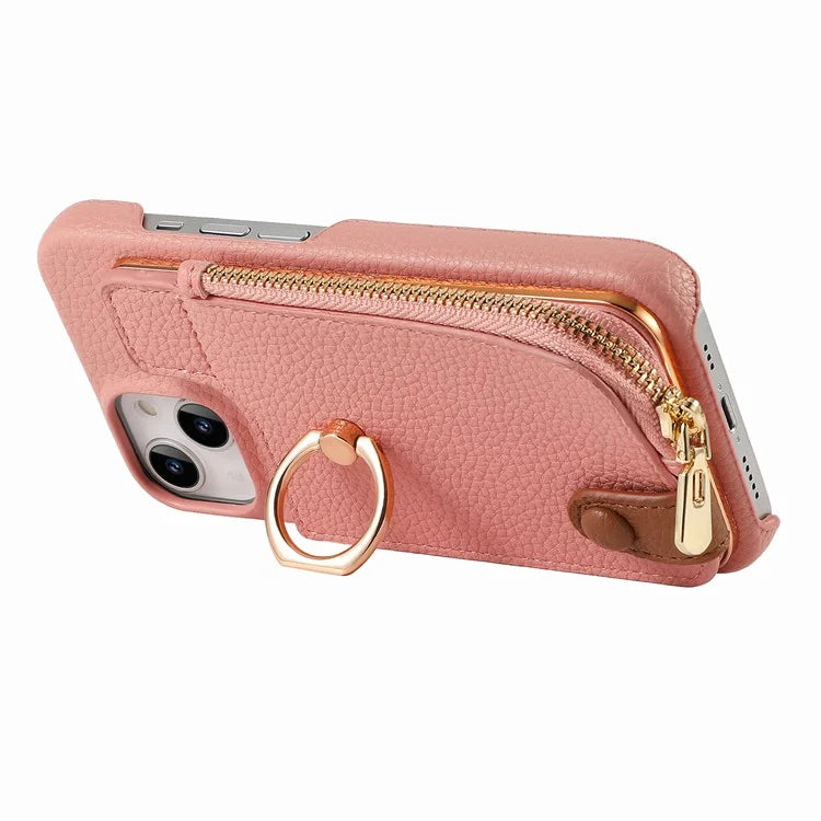 Y3 for iPhone 14 Case with Card Holder RFID Blocking Protective Phone Cover