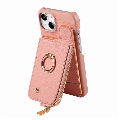 Y3 for iPhone 14 Case with Card Holder RFID Blocking Protective Phone Cover