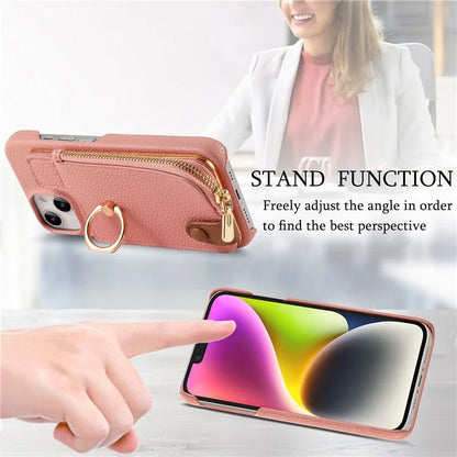 Y3 for iPhone 14 Case with Card Holder RFID Blocking Protective Phone Cover
