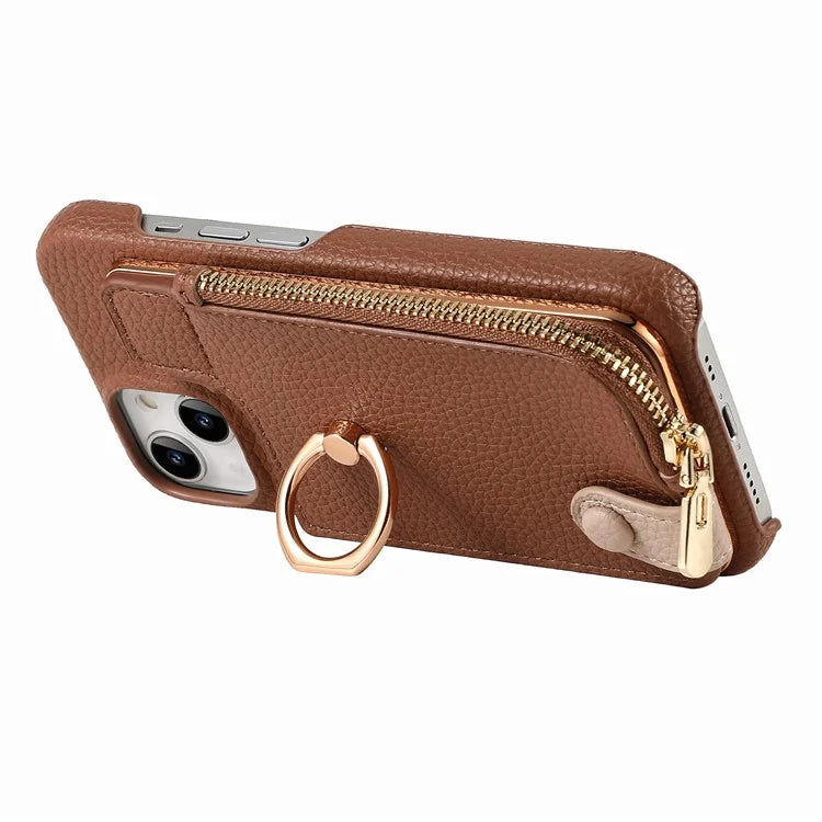 Y3 for iPhone 14 Case with Card Holder RFID Blocking Protective Phone Cover