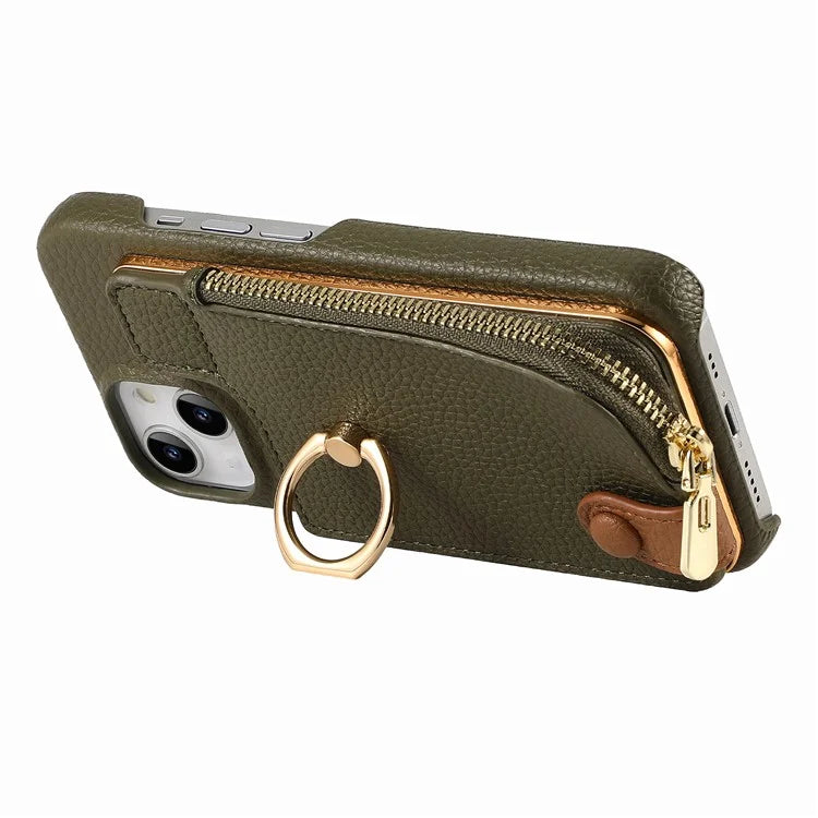 Y3 for iPhone 14 Case with Card Holder RFID Blocking Protective Phone Cover