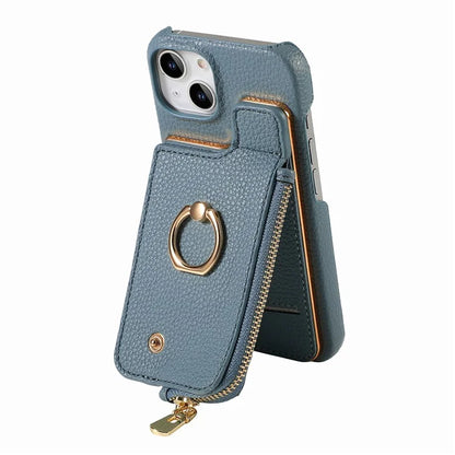 Y3 for iPhone 14 Case with Card Holder RFID Blocking Protective Phone Cover