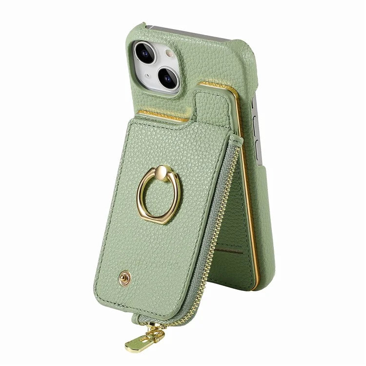 Y3 for iPhone 14 Case with Card Holder RFID Blocking Protective Phone Cover