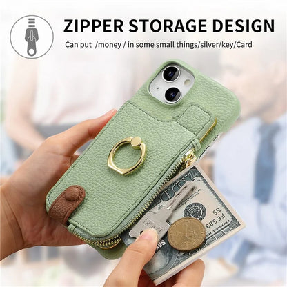 Y3 for iPhone 14 Case with Card Holder RFID Blocking Protective Phone Cover