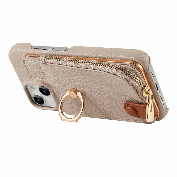 Y3 for iPhone 14 Case with Card Holder RFID Blocking Protective Phone Cover