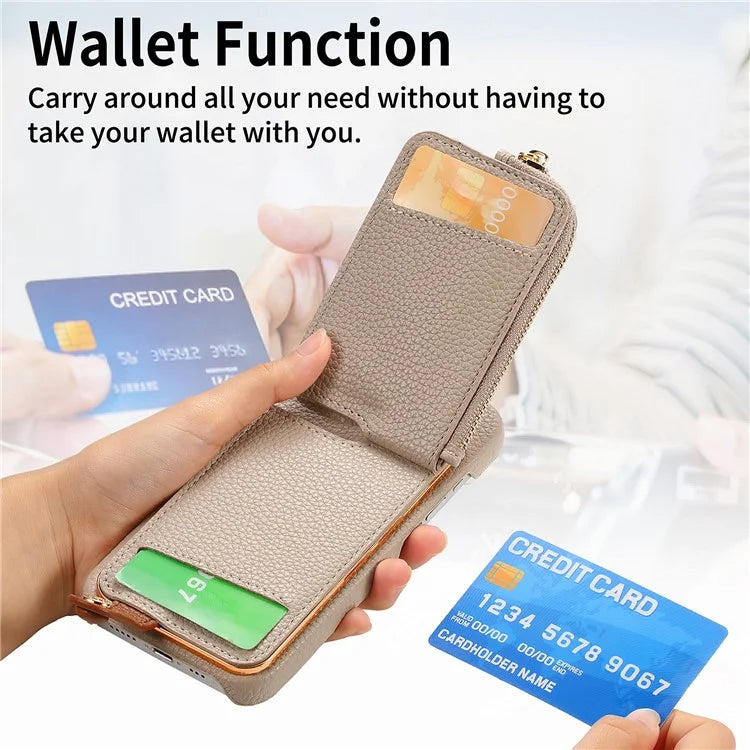 Y3 for iPhone 14 Case with Card Holder RFID Blocking Protective Phone Cover