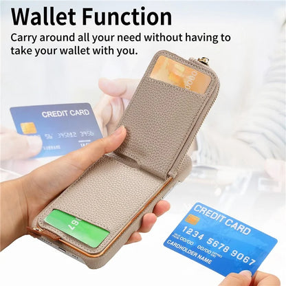 Y3 for iPhone 14 Case with Card Holder RFID Blocking Protective Phone Cover