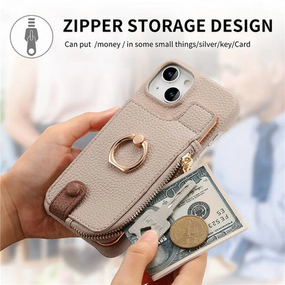 Y3 for iPhone 14 Case with Card Holder RFID Blocking Protective Phone Cover
