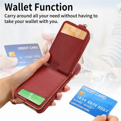 Y3 for iPhone 14 Case with Card Holder RFID Blocking Protective Phone Cover