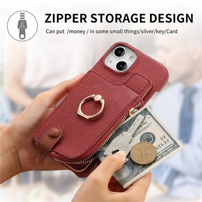 Y3 for iPhone 14 Case with Card Holder RFID Blocking Protective Phone Cover