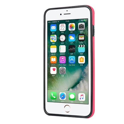 For iPhone 7 / 8 / SE (2020) / SE (2022) Cell Phone Case with Wristband Wave Pattern PU+TPU Cover