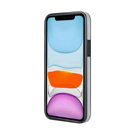 For iPhone 11 Pro Wave Pattern Cell Phone Case PU+TPU Wristband Cover