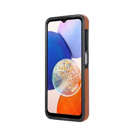 For Samsung Galaxy A14 5G / 4G Case PU Leather+TPU Wristband Kickstand Anti-fall Phone Cover