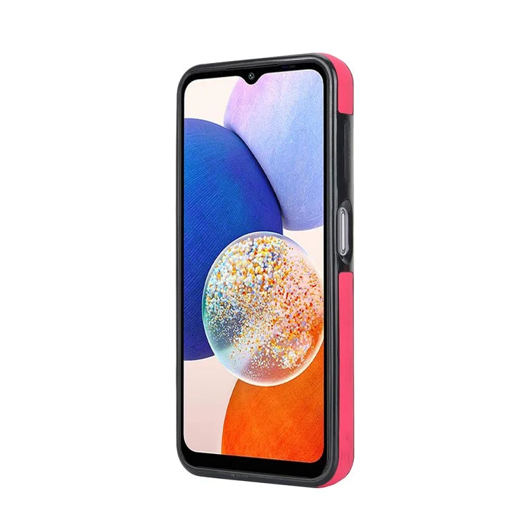 For Samsung Galaxy A14 5G / 4G Case PU Leather+TPU Wristband Kickstand Anti-fall Phone Cover