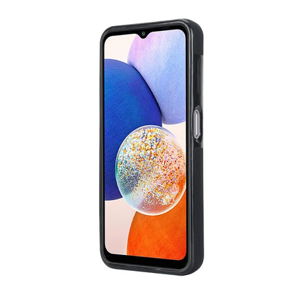 For Samsung Galaxy A14 5G / 4G Case PU Leather+TPU Wristband Kickstand Anti-fall Phone Cover