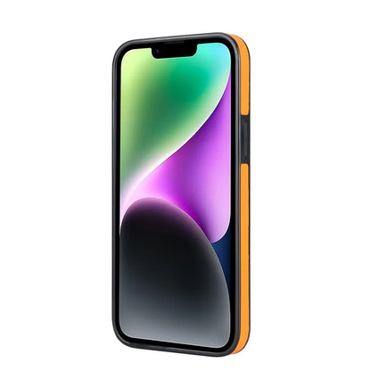 For iPhone 15 Plus Cell Phone Case Wave Pattern Wristband Kickstand Drop Resistant Back Cover