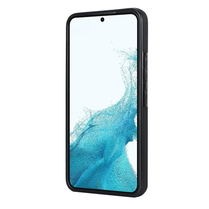 For Samsung Galaxy S22+ 5G Cell Phone Case Wristband Kickstand Drop Resistant Wave Pattern Cover