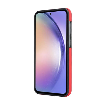 For Samsung Galaxy A54 5G Case Stylish Wave Pattern Ring Hanging Buckle Phone Cover with Kickstand