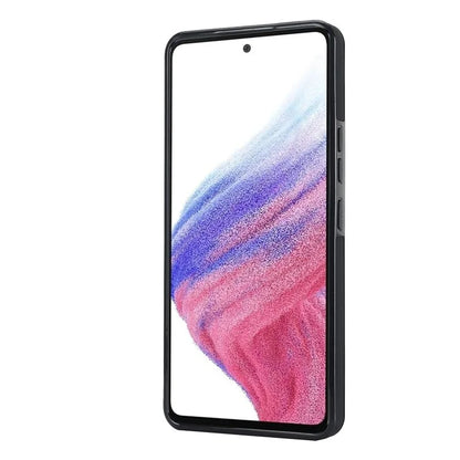 For Samsung Galaxy A53 5G Cell Phone Case Ring Hanging Buckle PU Leather+TPU Cover with Wristband