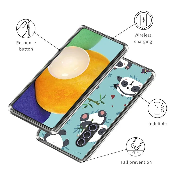 For Samsung Galaxy A54 5G Phone Cover Pattern Printed IMD Soft TPU Case