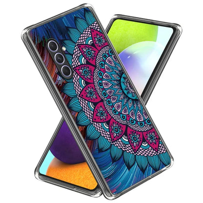 For Samsung Galaxy A54 5G Phone Cover Pattern Printed IMD Soft TPU Case