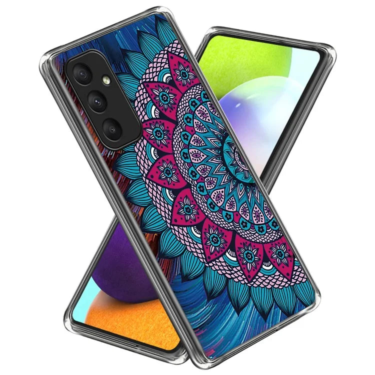 For Samsung Galaxy A55 5G Pattern Print TPU Case Mobile Phone Cover