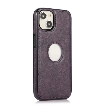 For iPhone 13 6.1 inch Cell Phone Case Logo View Design TPU+PU Leather Shockproof Back Cover