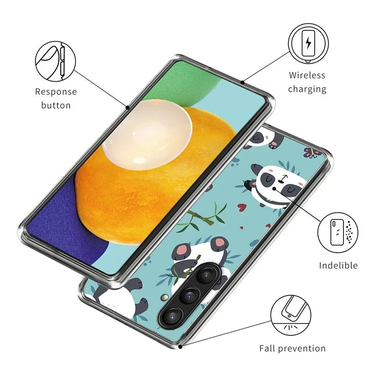 For Samsung Galaxy S23 FE Phone Case Protective Cover IMD Pattern Printing