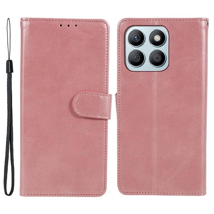 For Honor X8b 4G Case Magnetic Clasp PU Leather Wallet Stand Cell Phone Shell