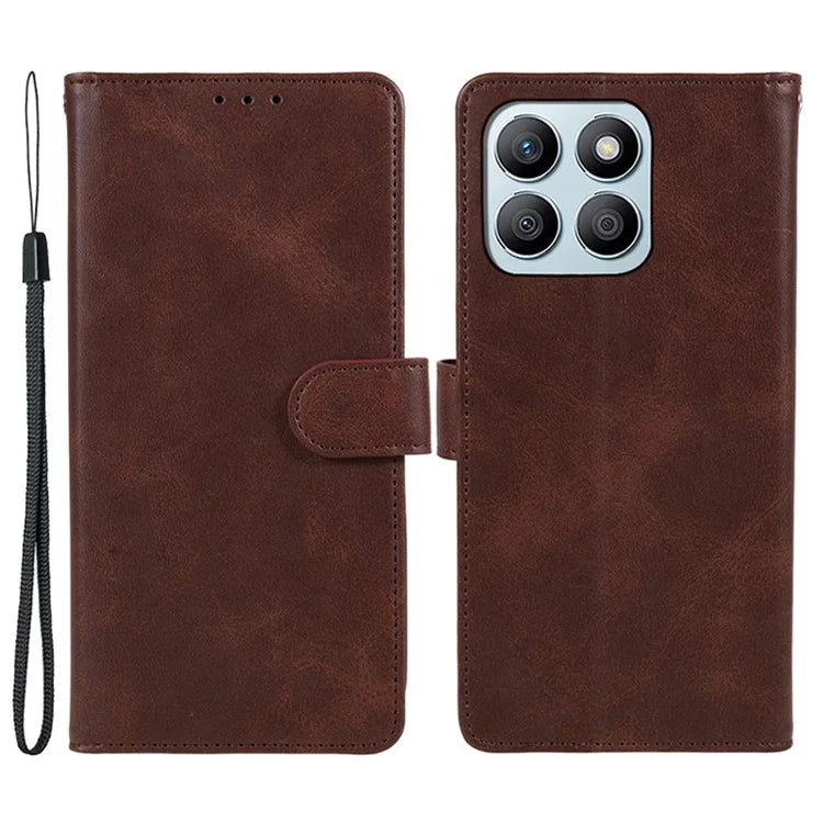 For Honor X8b 4G Case Magnetic Clasp PU Leather Wallet Stand Cell Phone Shell