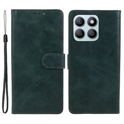 For Honor X8b 4G Case Magnetic Clasp PU Leather Wallet Stand Cell Phone Shell