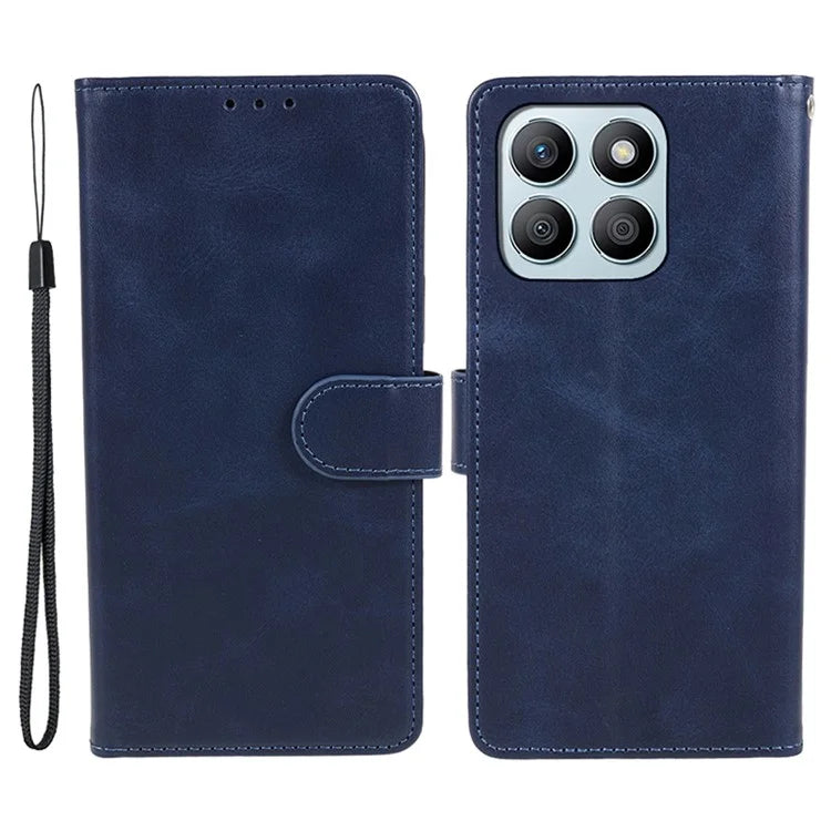 For Honor X8b 4G Case Magnetic Clasp PU Leather Wallet Stand Cell Phone Shell