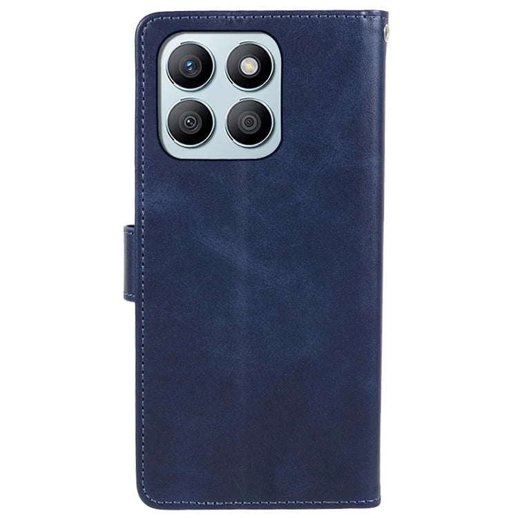 For Honor X8b 4G Case Magnetic Clasp PU Leather Wallet Stand Cell Phone Shell