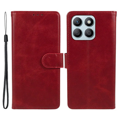 For Honor X8b 4G Case Magnetic Clasp PU Leather Wallet Stand Cell Phone Shell