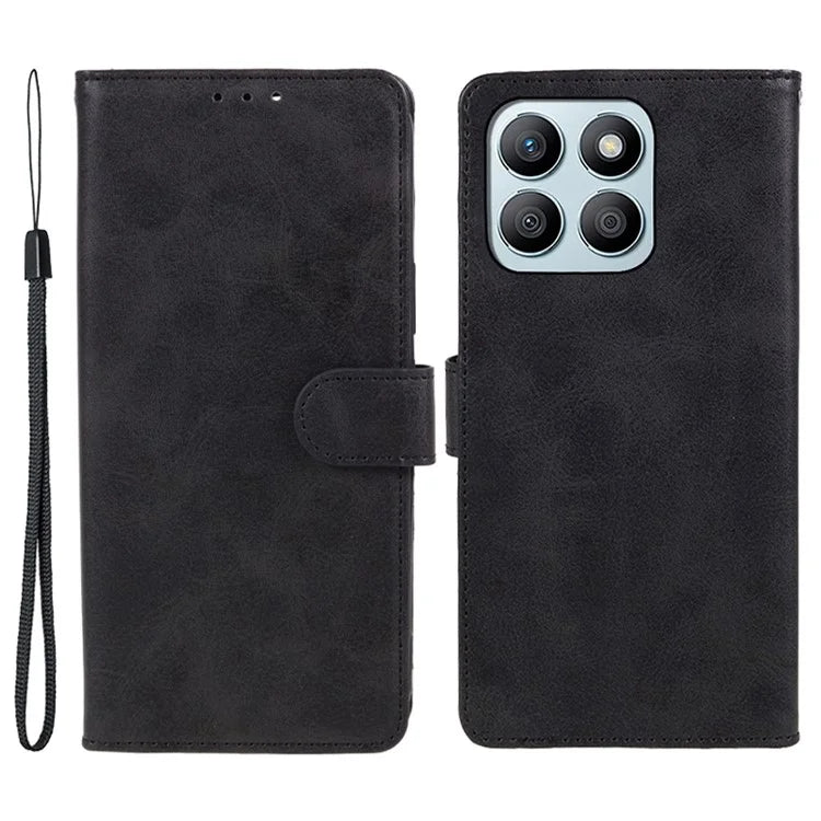 For Honor X8b 4G Case Magnetic Clasp PU Leather Wallet Stand Cell Phone Shell