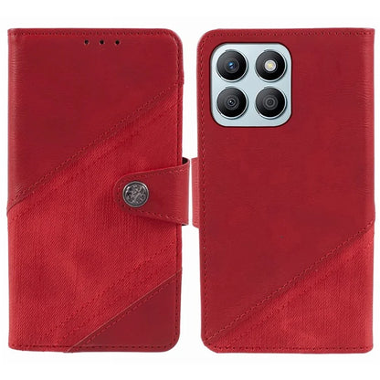 For Honor X8b 4G Case Crazy Horse Texture PU Leather Phone Protective Shell with Wallet Stand