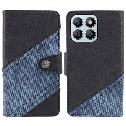 For Honor X8b 4G Case Crazy Horse Texture PU Leather Phone Protective Shell with Wallet Stand