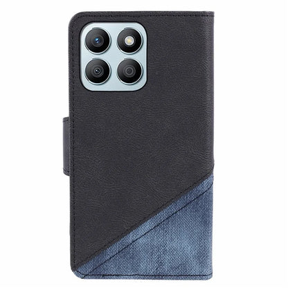 For Honor X8b 4G Case Crazy Horse Texture PU Leather Phone Protective Shell with Wallet Stand